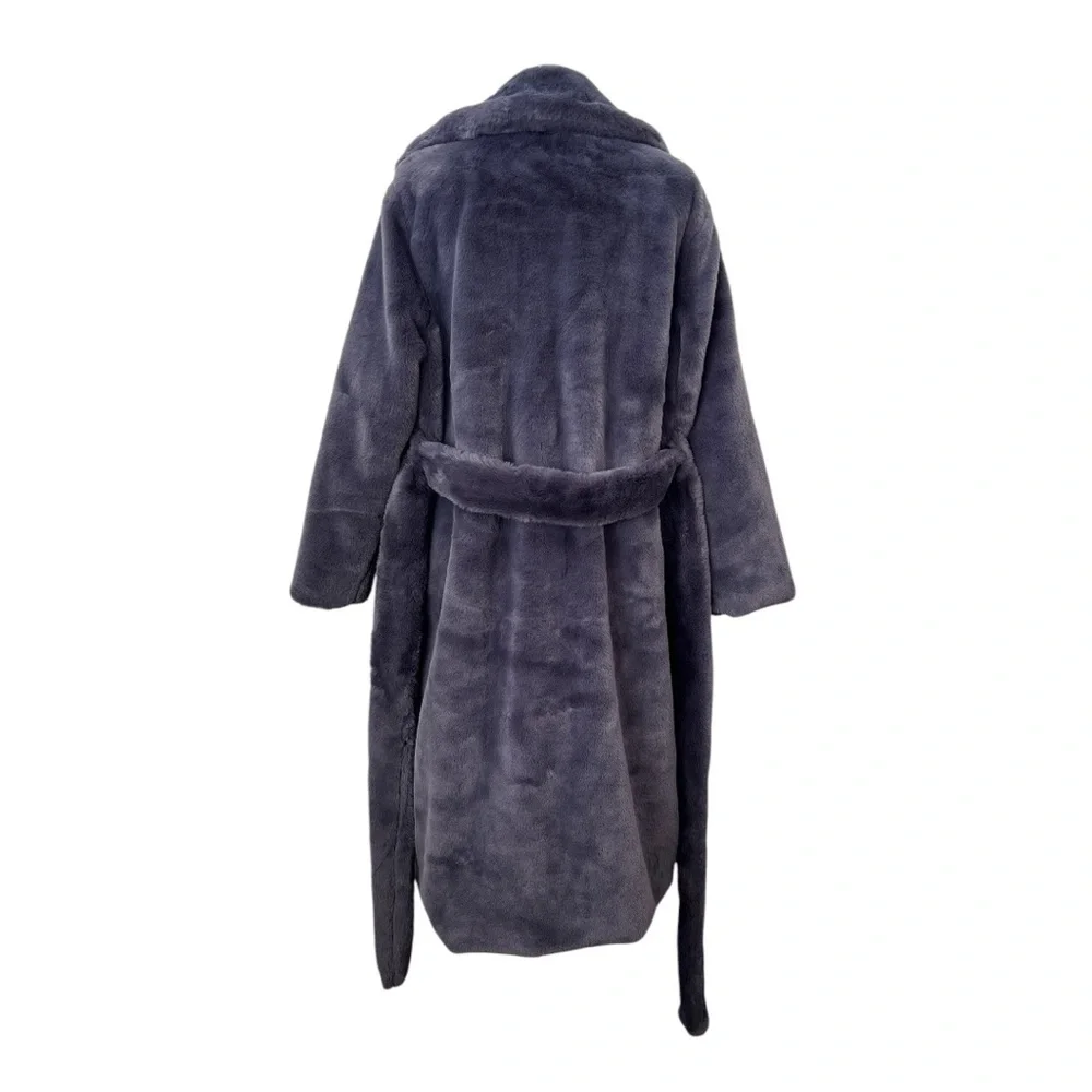 Apparis Faux Fur Grey Mona Coat size Small - Picture 11 of 16